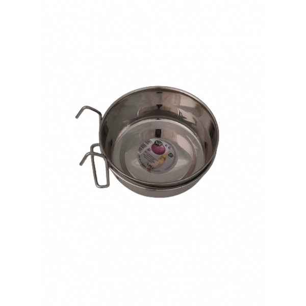 Comedouro para pássaro aço inox - 0,84l