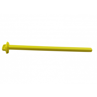 Poleiro plástico 22 cm - Amarelo