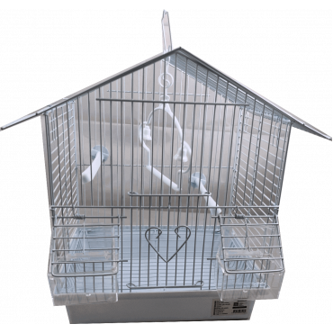 Gaiola Mini em Plástico para Aves - Branco