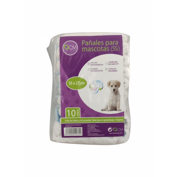 Fraldas descartáveis para animal XS - à unidade