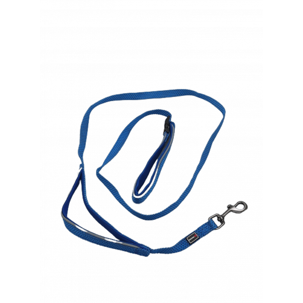 Trela Nylon de correr com o Dono 15mm x 180cm - Azul