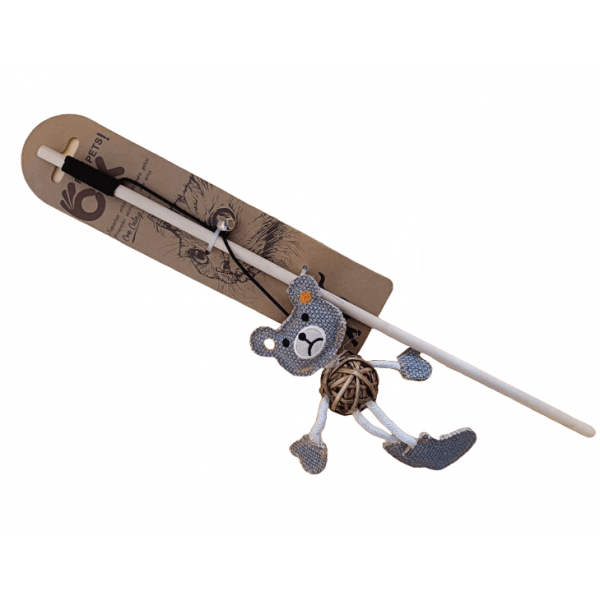 Brinquedo para Gato com Erva Gateira - Boneco pendurada
