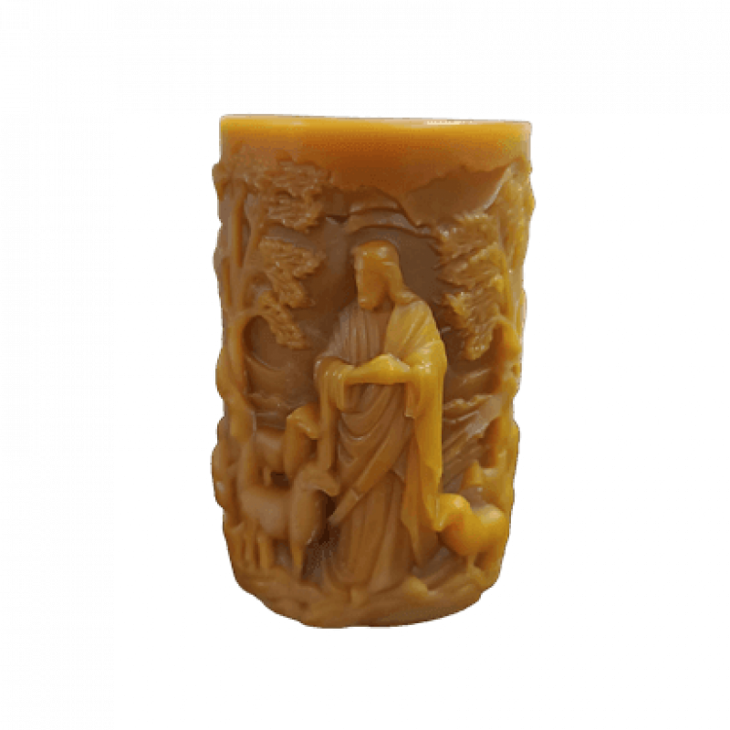 Figura de Cera Natural de Abelha – O Bom Pastor