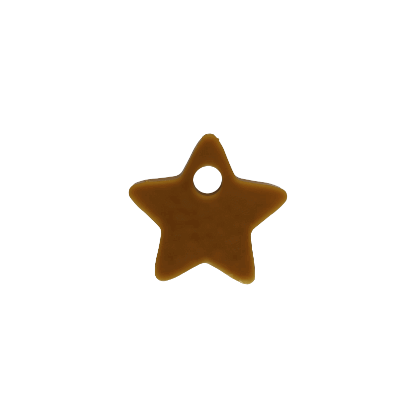 Figura de Cera Natural de Abelha - Estrela de Pendurar