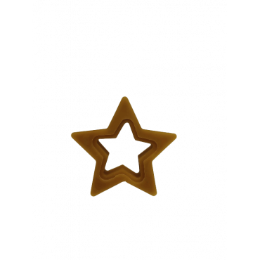 Figura de Cera Natural de Abelha - Estrela Média