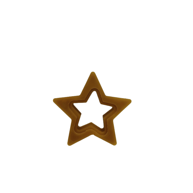 Figura de Cera Natural de Abelha - Estrela Média