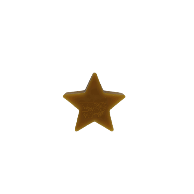 Figura de Cera Natural de Abelha -  Estrela Pequena