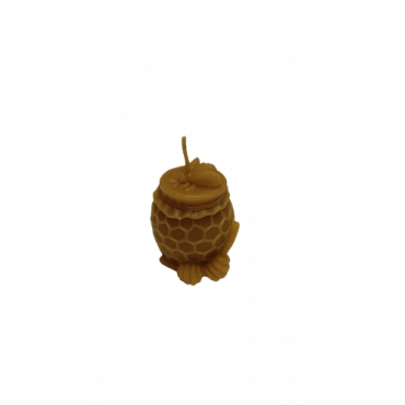 Vela de Cera Natural de Abelha - Pote de Mel