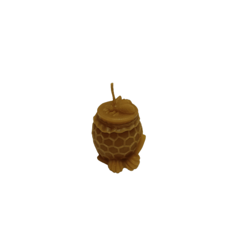 Vela de Cera Natural de Abelha - Pote de Mel