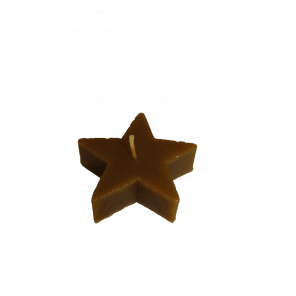 Vela de Cera Natural de Abelha - Estrela