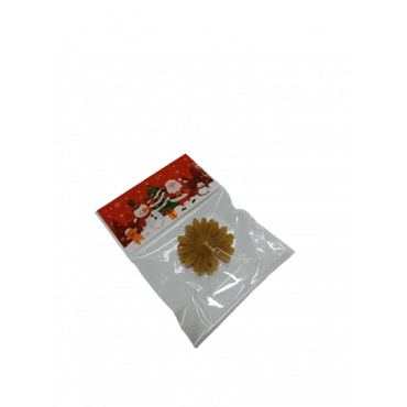 Vela de Cera Natural de Abelha - Flor em saco Natal