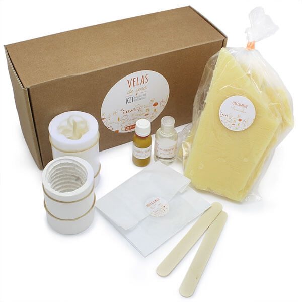 Kit "Faça Você Mesmo"  velas cera natural