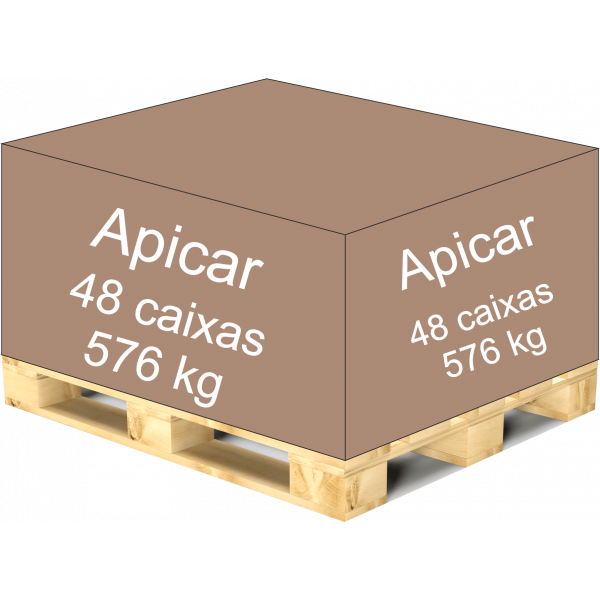 Apicar palete - 48 caixas de 12 quilos (pasta manutenção)