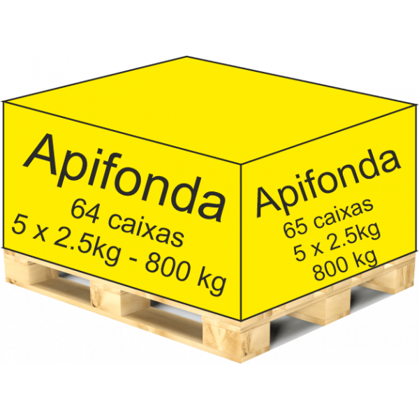 Apifonda palete - 64 caixas de 12,5 Kg