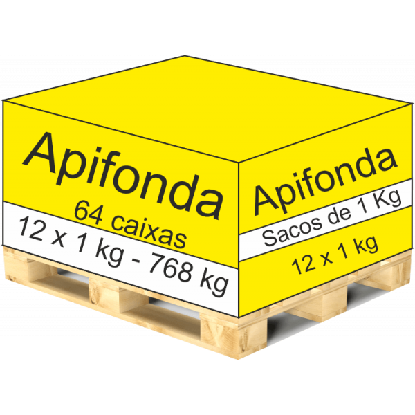 Apifonda palete - 64 caixas de 12 x 1 Kg