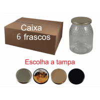 Caixa 6 frascos 1 kg...