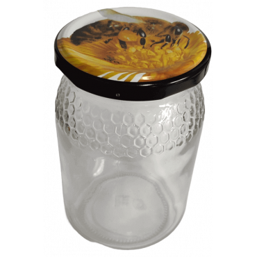 Frasco de 500 gr Favo ALTO com tampa abelha em palete de 2097 frascos (0.402+ IVA por frasco)