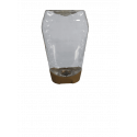 Frasco doseador em plástico PET para mel com sistema anti-gota 500gr