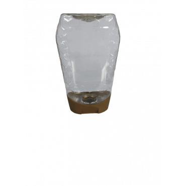 Frasco doseador em plástico PET para mel com sistema anti-gota 500gr