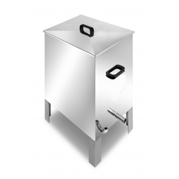 Caldeira Inox Quadrada (120 Litros) 14 Quadros Universal