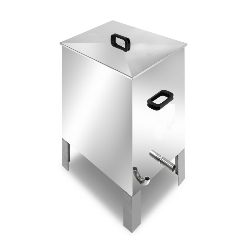 Caldeira Inox Quadrada (120 Litros) 14 Quadros Universal