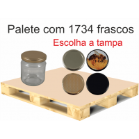 Frasco de 250 gr ( 212 ml ) com tampa em palete  Frasco de 250 gr ( 2...