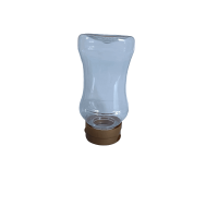 Frasco doseador em plástico PET para mel com sistema anti-gota 300 ML Frasco doseador em p...