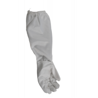 Luvas Napa com manguito em tecido Luvas Napa com mangu...