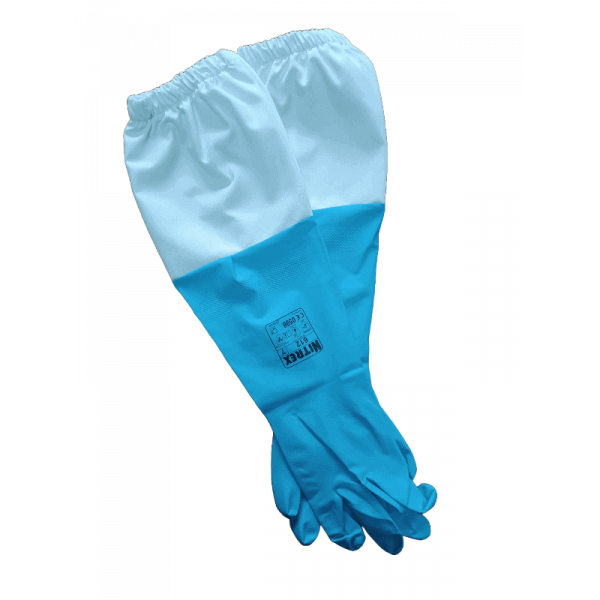 Luvas de nitrilo azul 612