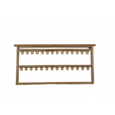 Quadro Langstroth com 2 barras para criação de Rainhas