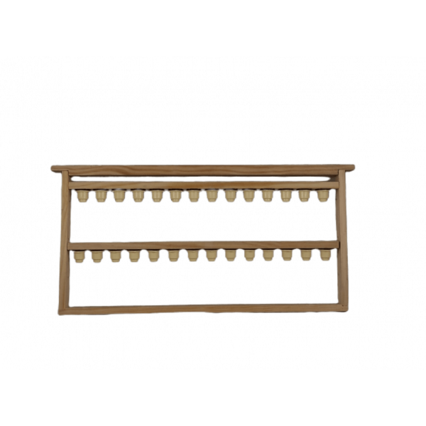 Quadro Langstroth com 2 barras para criação de Rainhas