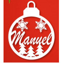 Bola de natal personalizável 1 