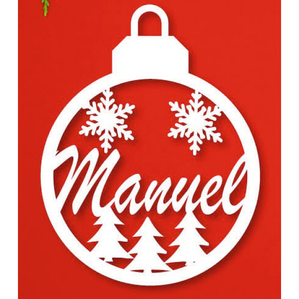 Bola de natal personalizável 1 