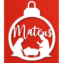 Bola de natal personalizável 3
