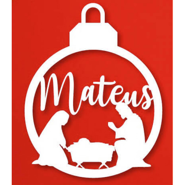 Bola de natal personalizável 3