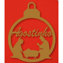 Bola de natal personalizável 3