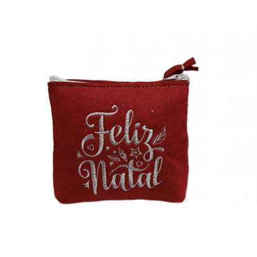 Bolsinha com Fecho - Feliz Natal