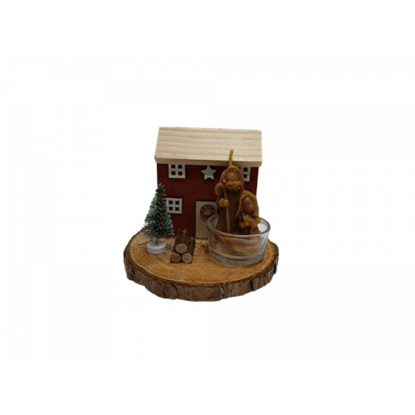 Decoração de Natal com Vela Cera de Abelha Decoração de Natal com Vela Cera de Abelha