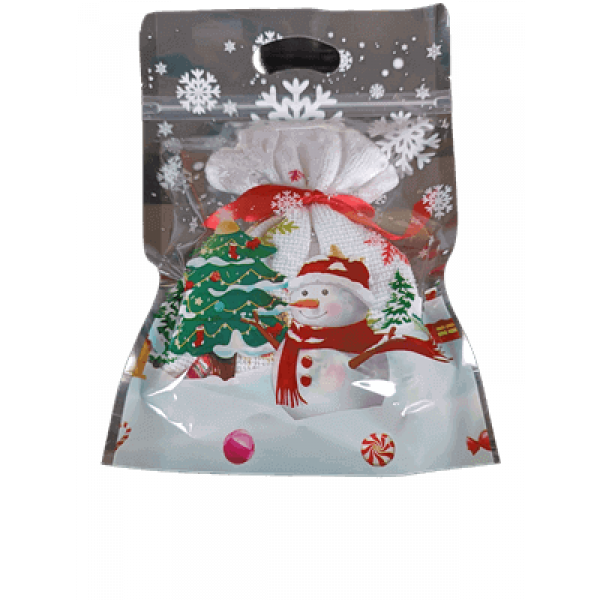 Sabonete de Mel com toalhinha em saco Natal