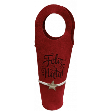 Saco em feltro - Feliz Natal