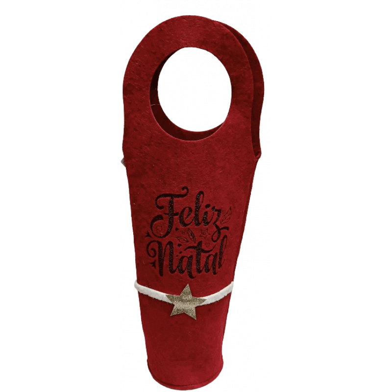 Saco em feltro - Feliz Natal