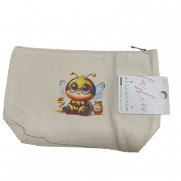 Bolsinha abelha com fecho 