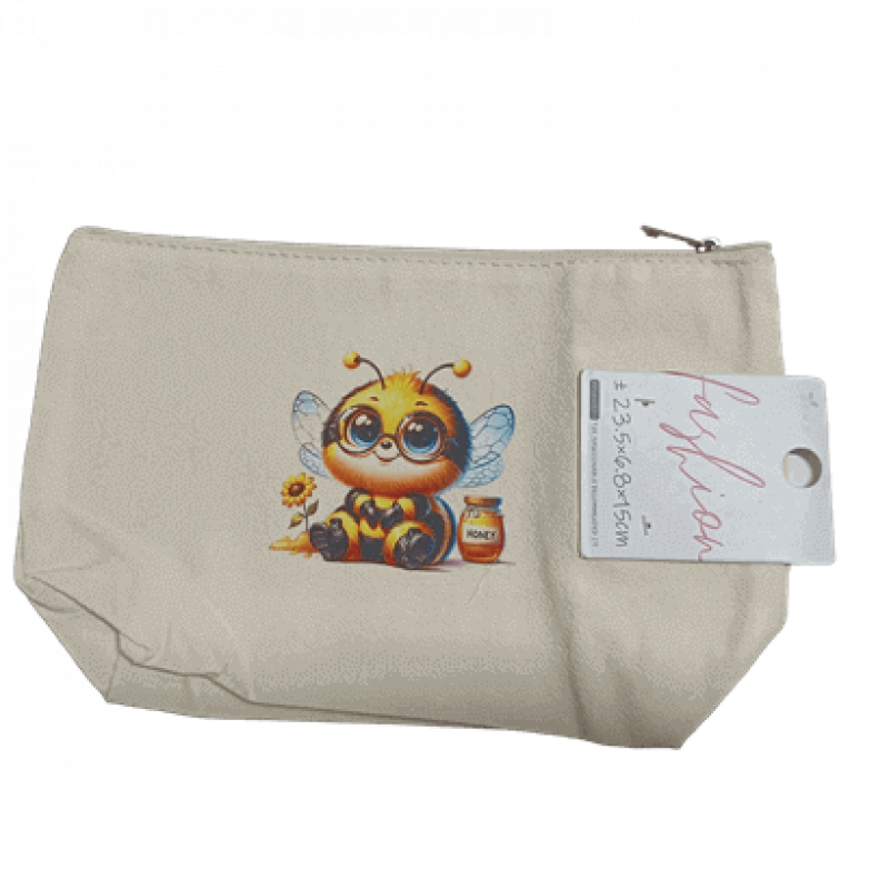Bolsinha abelha com fecho 