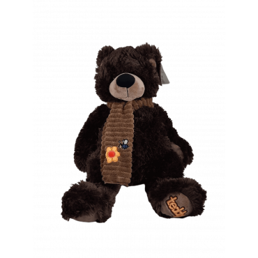 Peluche urso com cachecol abelha 50 cm