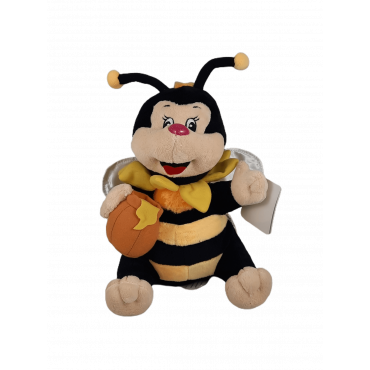 Peluche abelha pequeno com pote mel