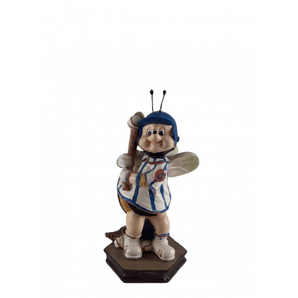 Figura de resina "abelha baseball"