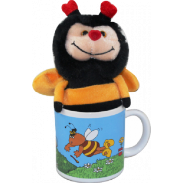 Caneca com peluche