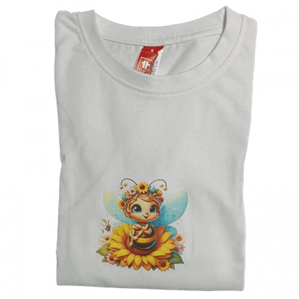 Camisola Criança - Abelha em flor