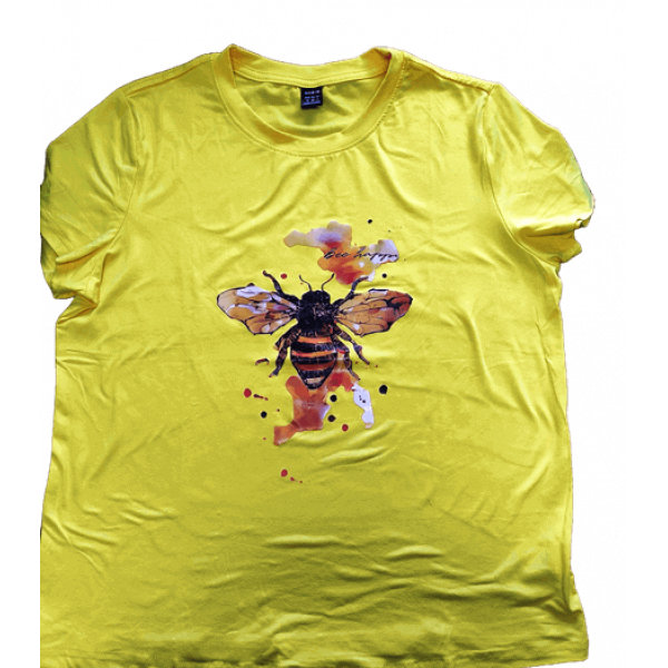 T-shirt Abelha Amarela Bee Happy